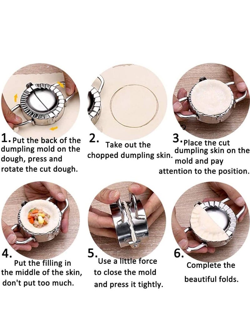 أداة صنع السمبوسة من الستانلس ستيل – قالب إغلاق العجين اليدوي - Image 5